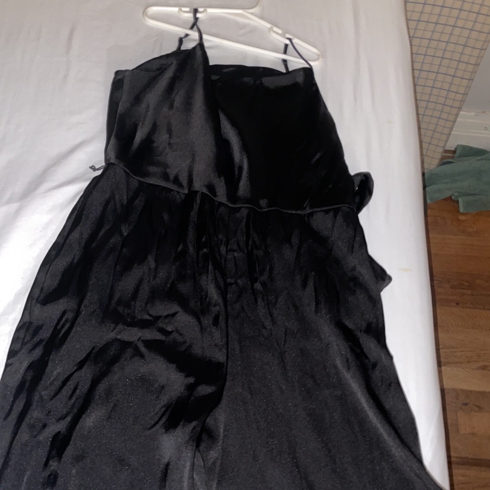 Black Silky Romper